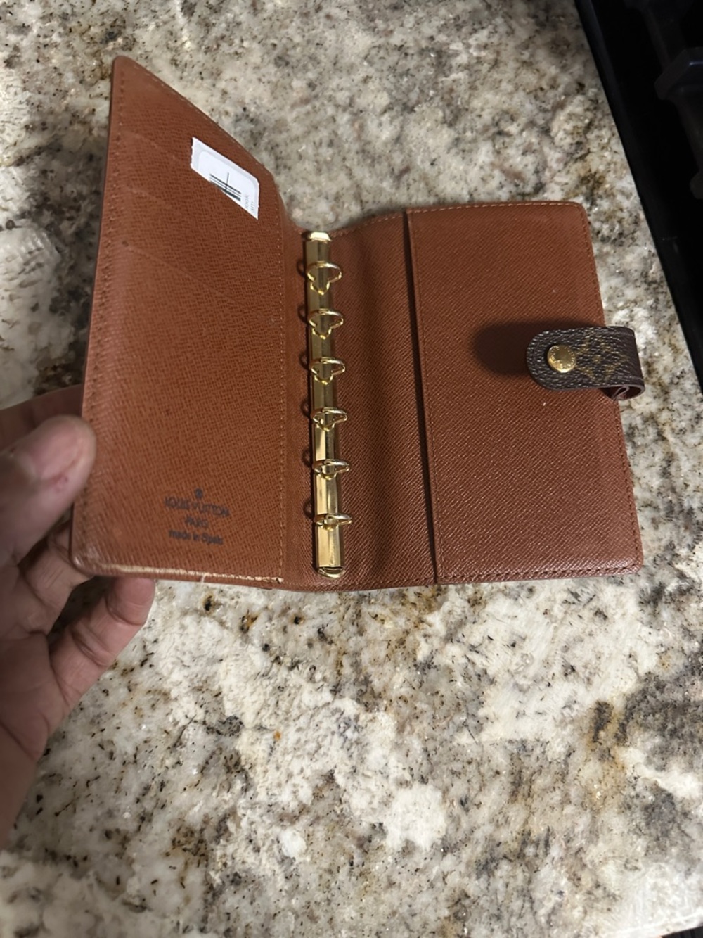 Louis Vuitton Monogram Snap Notebook Cover in Brown and Gold - PROJECT - Picture 5 of 11